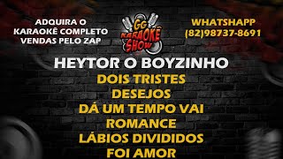 Heytor o Boyzinho  Dois Tristes Desejos Dá Um Tempo Vai Romance Lábios Divididos Foi Amor [upl. by Nibor]