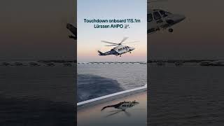 Touchdown Landing a Helicopter on a 115Metre Yacht [upl. by Mile]