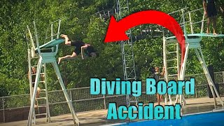 SCARY Diving Board Fail [upl. by Yks]