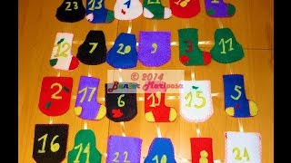 DIY Christmas  Calendario de adviento  Advent calendar [upl. by Bettzel]