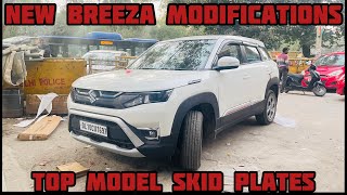 BREEZA 2022 lxi ✅NEW BREEZA BASE MODEL MODIFIED WITH TOP MODEL SKID PLATES [upl. by Brag]