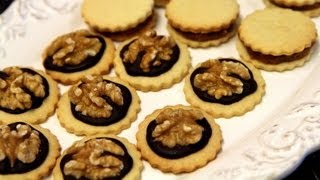 Moroccan Walnut Chocolate Cookies Recipe  CookingWithAlia  Episode 224 [upl. by Ihtak]