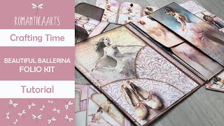 Design Showcase  Beautiful Ballerina Folio Kit [upl. by Teodoor]