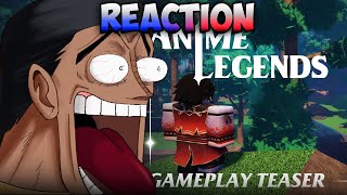 Anime Legends Is Alive Infer Reacts Anime Legends Gameplay TeaserUpdate [upl. by Stagg704]