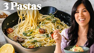 3 HEALTHY PASTA Recipes that Are Actually Delicious [upl. by Anitnatsnok44]