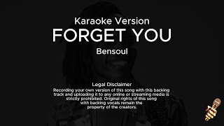 Bensoul  Forget You Karaoke Version [upl. by Stahl]