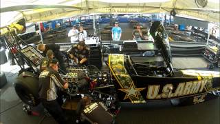 US Army NHRA Top Fuel Dragster Engine Teardown [upl. by Ellehcer]