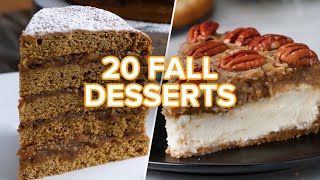 20 Tasty Fall Desserts [upl. by Neeloj]