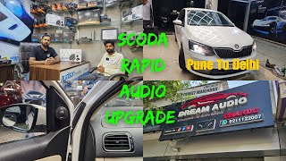 Skoda Rapid Audio Setup 2024  Skoda Rapid From Pune Maharashtra  Audison  Component  Subwoofer [upl. by Naujled]