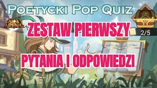 Zestaw 1 Poetycki pop quiz  Pytania i odpowiedzi  Poetic pop quiz  AFK Arena Polska [upl. by Ivens]