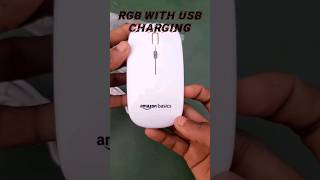 Unboxing Amazon Basics RGB wireless mouse with usb charging🔥 techadonmaster [upl. by Bouton]