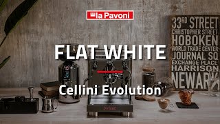 LA PAVONI  How to make a Flat White with Cellini Evolution LPSCVS01 [upl. by Enelrihs]