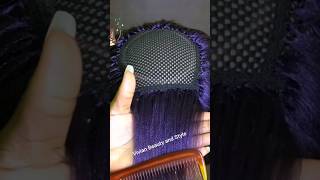 😍 Purple Crochet Braid Wig With bangs 💜 [upl. by Ayatal]