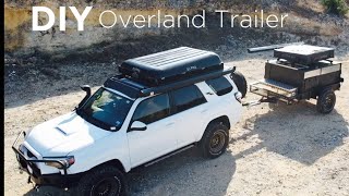 DIY Budget Overland Trailer  Off Road Camping Trailer Build overland trailer build [upl. by Anirbac]