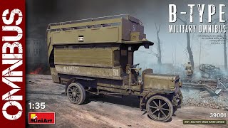 Building the Miniart BType Military Omnibus 135 scale model kit [upl. by Ramey290]