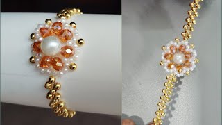 crystal bracelet bracelet bracelet making at home [upl. by Seavey373]