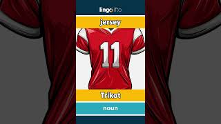 🇬🇧🇩🇪 jersey  Trikot  vocabulary builder  learn English  Lernen wir Englisch [upl. by Myrt]