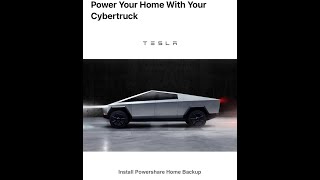 Tesla Cybertruck POWERSHARE Home Installation  Teslas smackdown to V2H Backup Systems [upl. by Glennon]