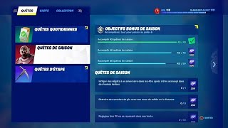 FORTNITE  COMMENT DÃ‰BLOQUER TOUTES LES QUÃŠTES DE SAISON  CHAPITRE 3 SAISON 1  OBJECTIFS BONUS 6 [upl. by Valery98]