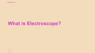 What is Electroscope [upl. by Nnanerak]