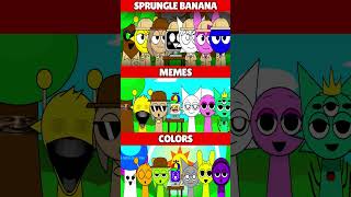 Incredibox SprunkI Sprungle Banana VS Memes VS Colors MIX VERSION [upl. by Lissi]