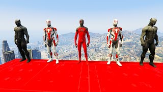 GTA 5 Spiderman Gameplay  Funny Moment amp SpiderMan Jumps  GTA 5 Mods minions red hulk  ep69 [upl. by Rosenthal]