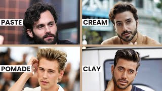 Mens Hair Styling Products Explained Paste Cream Pomade amp Clay [upl. by Modla]