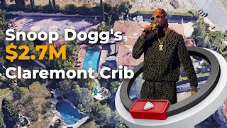 Snoop Doggs 27M Claremont Crib  The Rap Icons Chill California Mansion [upl. by Htrap894]