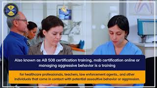 Online MAB Certification Training Course  Management of assaultive behavior aggressive [upl. by Kroo]