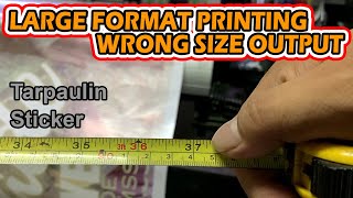 Tarpaulin Printing wrong size output [upl. by Zampino]