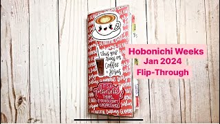 BUJO HOBONICHI WEEKS  Jan 2024 FlipThrough  Functional Planning [upl. by Labina]