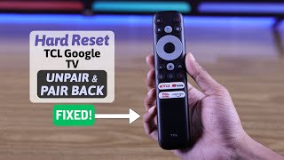 TCL Google TV Remote Not Working  Fixed in Few Sec Reset amp RePair [upl. by Bear]