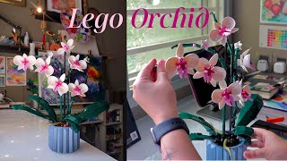 LEGO ORCHID 🌸 unboxing  building process [upl. by Sirk]