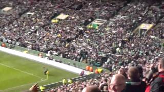 Celtic v Rangers OLD FIRM 20211 Celtic Fans doing the Huddle during the 30 Old Firm  HD [upl. by Chaves]