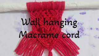 wall hanging macrame cord [upl. by Aillij]