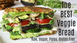 The BEST Veggie Bread Vegan Raw Gluten Free Paleo [upl. by Adrell]