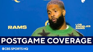 49ers vs Rams Odell Beckham Jr speaks after loss on Monday Night Football  CBS Sports HQ [upl. by Vick]