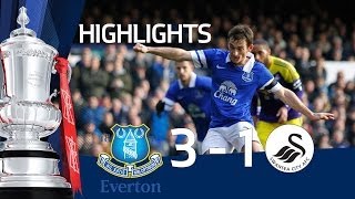 Everton vs Swansea City 31 FA Cup 5th Round goals amp highlights [upl. by Antonietta]