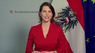 Grußworte von Bundesministerin Karoline Edtstadler zum Austrian SDGAward 2023 [upl. by Eedeed]