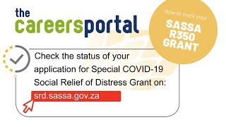 How To Track Your SASSA R350 Grant  Careers Portal [upl. by Eloci]