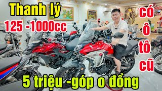 THANH LÝ MOTOR KAWSAKI Z1000 HONDA CBR650 YAMAHA R3 REBLE 300 R15V3 XSR 155 GSX CBR CB500X SỐC 5 TR [upl. by Lleryd]