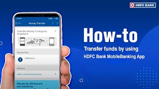 Howto transfer funds between your own accounts using HDFC Bank MobileBanking App [upl. by Gilly292]