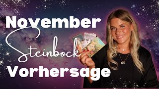 Vorhersage November  STEINBOCK Aszendent Sonne und Mond 🍁🖤🕯️ Psychic Tarot Reading  Glory Mueller [upl. by Wakerly425]