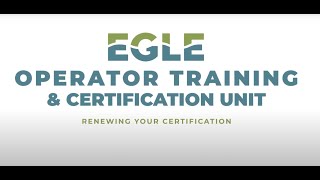 How to Renew Your Drinking Water Operator Certifications [upl. by Eelsew]