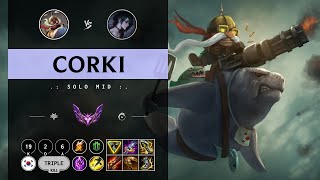 Corki Mid vs Hwei  KR Master Patch 1410 [upl. by Ralston]