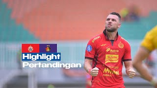 Highlight  PERSIJA Jakarta VS PERSIK Kediri  Pekan 12 [upl. by Hayton]