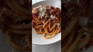 Bucatini Amatriciana 🇮🇹 Recipe in description [upl. by Dympha]