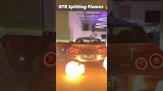 Nissan GTR Flames nissan nissangtr gtr skyline supercars supercar jdm jdmculture jdmcars [upl. by Oneida]