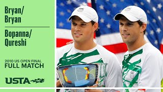 BryanBryan vs BopannaQureshi Full Match  2010 US Open Final [upl. by Ralaigh458]