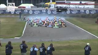 CIK FIA EUROPEAN CHAMPIONSHIP 2014 EVENT 3 KZ2  ACADEMY  KF  KZ PREFINALS [upl. by Tymes]